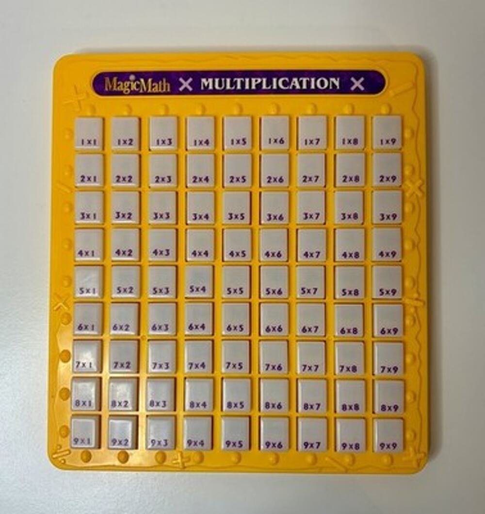 Vtg 2005 Magic Math Multiplication Machine Press and See Educational Homeschool